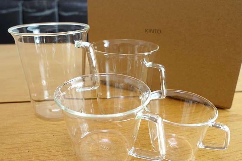 KINTOの耐熱ガラスカップ