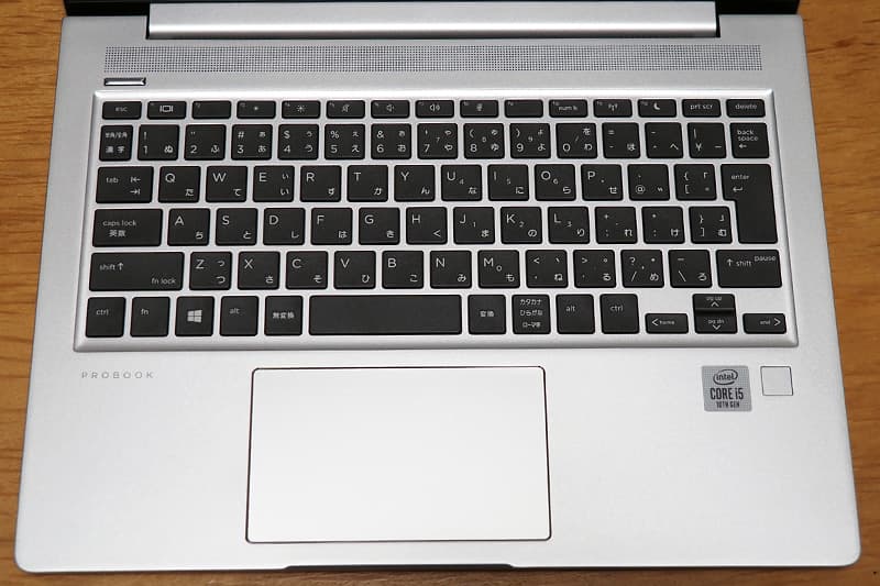 HP ProBook 430 G7のキーボード