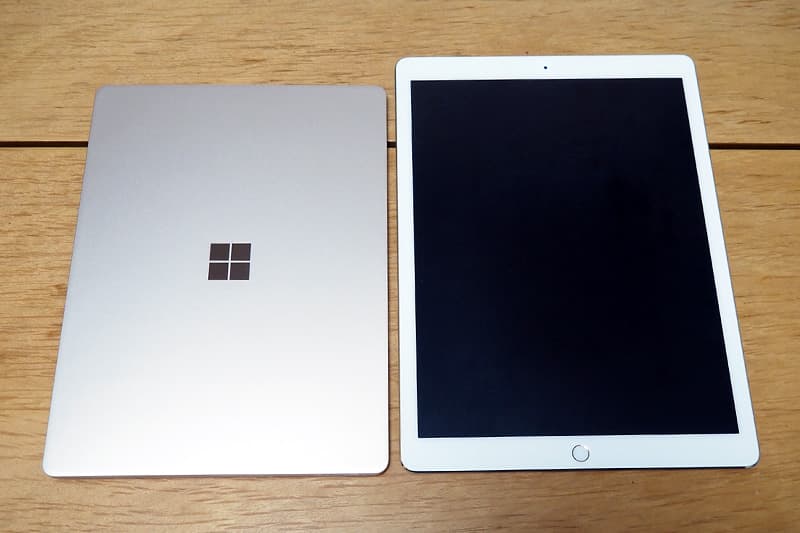 Surface Laptop GoとiPad Pro