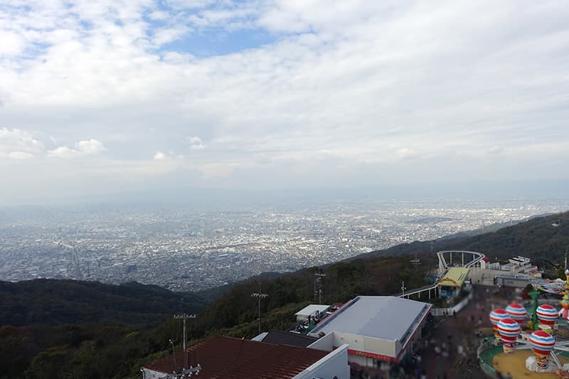 生駒山上遊園地からの景色
