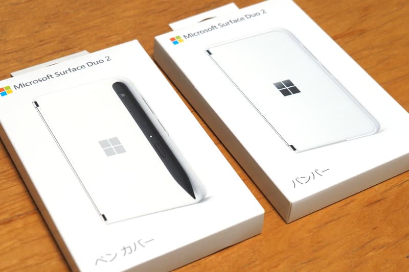 Surface Duo 2 ペン カバーとSurface Duo 2 バンパー