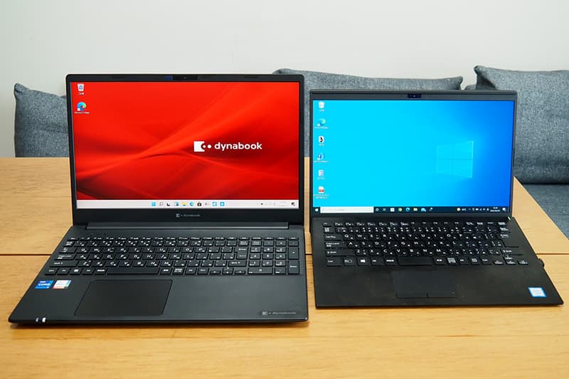 dynabook PZ/HUと14型のノートパソコンの比較