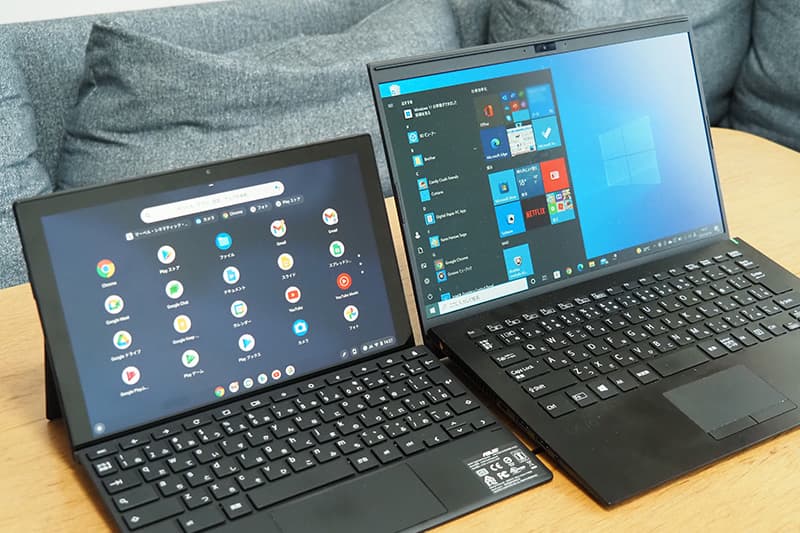 ASUS Chromebook Detachable CM3と14型のノートパソコンとの比較