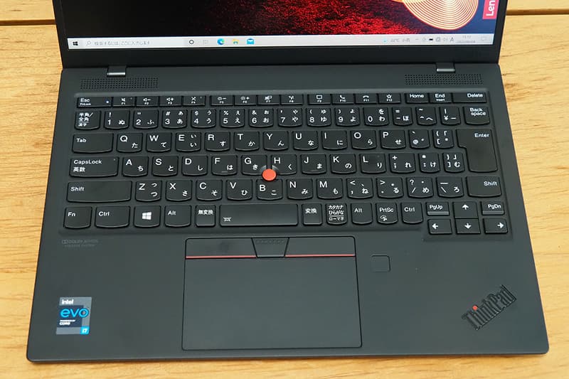 Lenovo ThinkPad X1 Nanoのキーボード