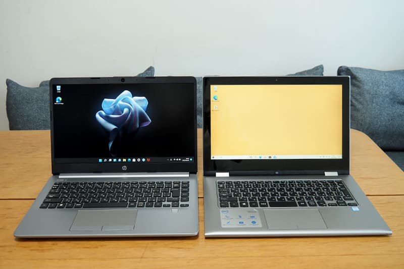 HP 245 G9と13.3型のノートパソコンを比較