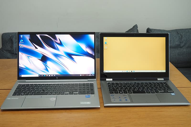 HP EliteBook 850 G8と13.3型のノートパソコンを比較