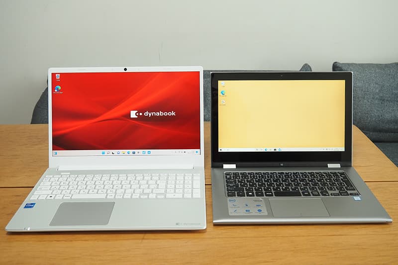 dynabook CZ/MVと13.3型のノートパソコンを比較