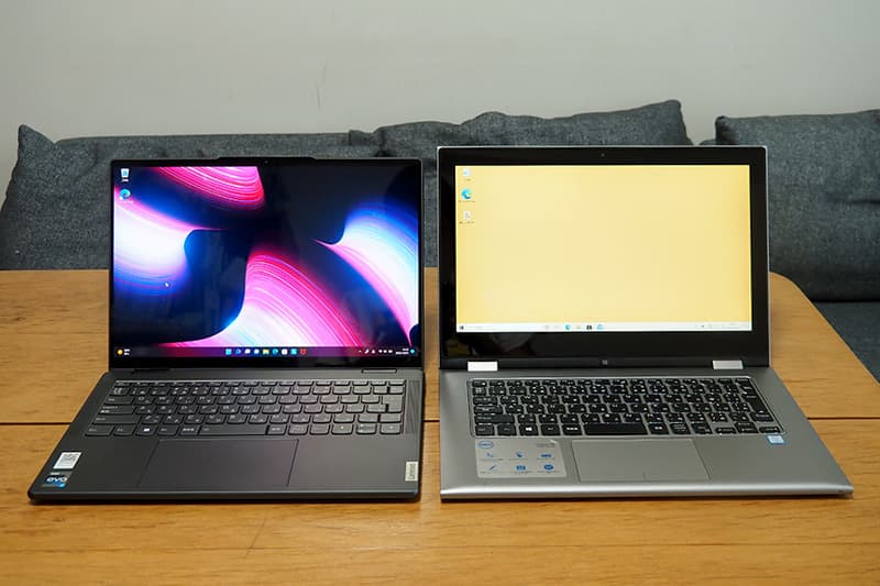 Lenovo Yoga 770iと13.3インチノートパソコンの比較