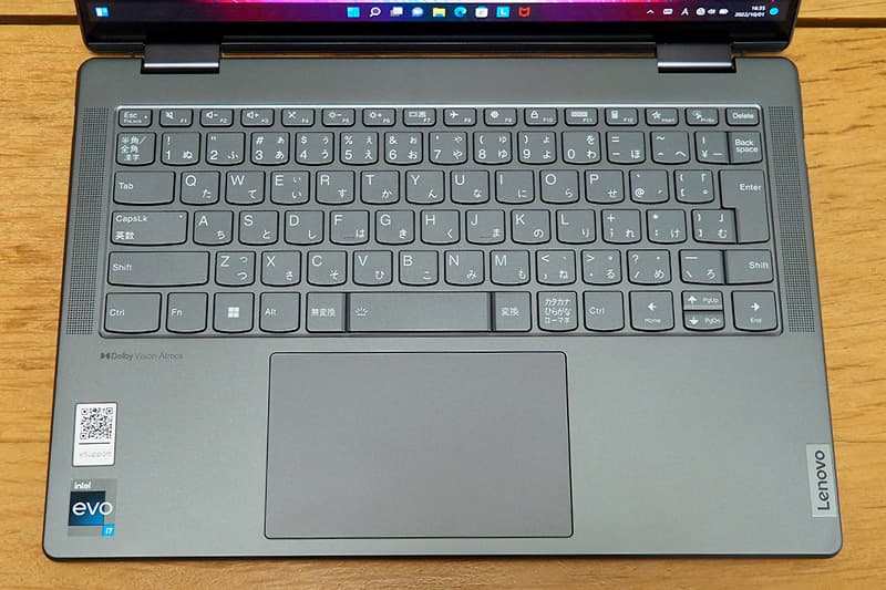 Lenovo Yoga 770iのキーボード
