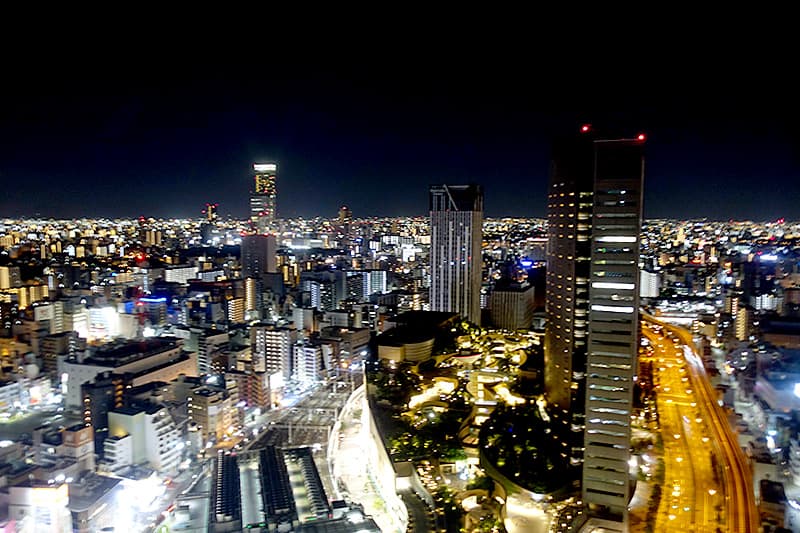 スイスホテル南海大阪からの夜景