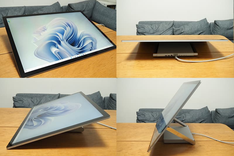 Surface Studio 2+のディスプレイの角度