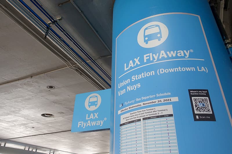 ロサンゼルス国際空港のLAX FlyAway乗り場