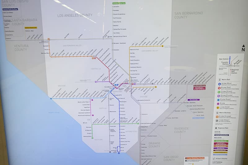 メトロレールの路線図