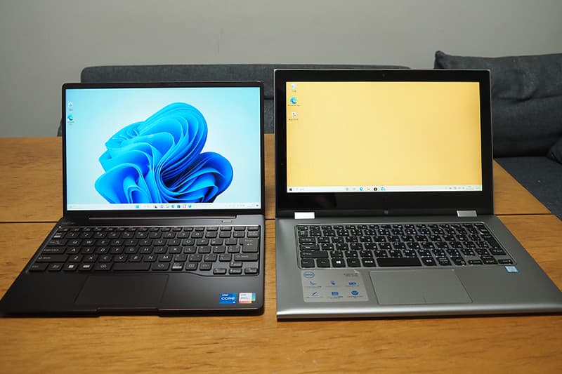富士通 LIFEBOOK WC1 G3と13.3型のノートパソコンの比較