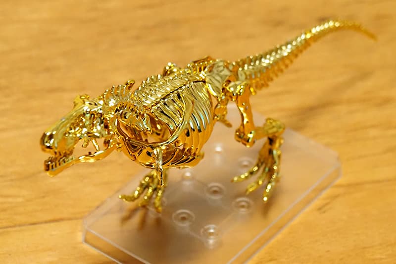 プラノサウルス ティラノサウルス ゴールドメッキverの骨格
