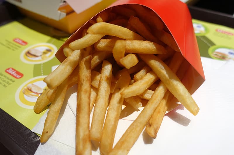 シンガポールのマクドナルドのFrench Fries
