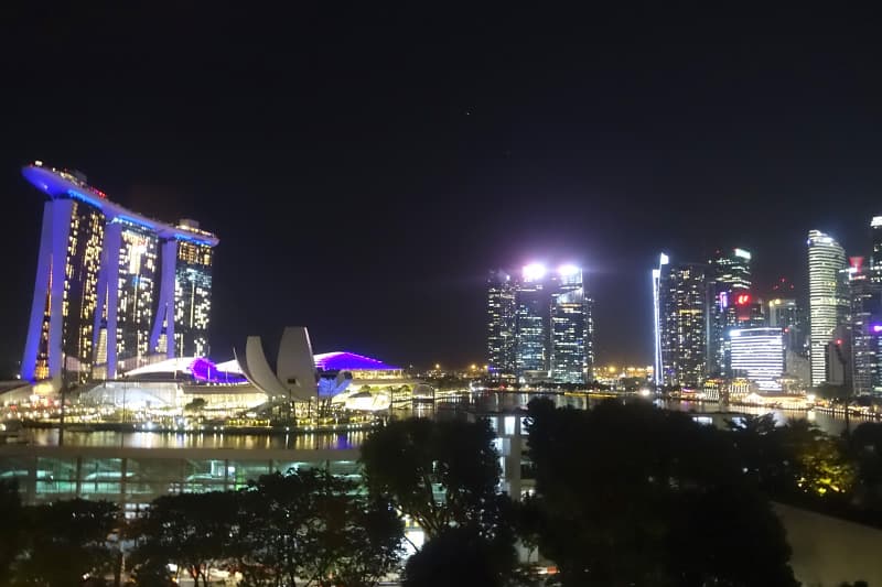 ザ リッツカールトン ミレニア シンガポールからの夜景