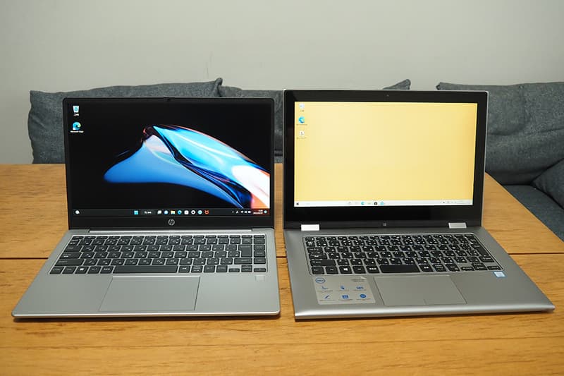 HP 245 G10と13.3型のノートパソコンを比較