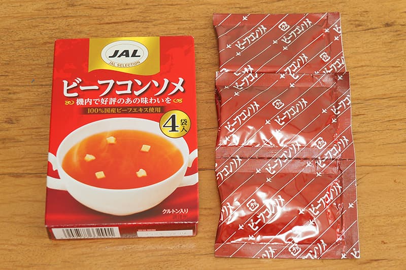 明治 JALスープ ビーフコンソメの粉末スープ