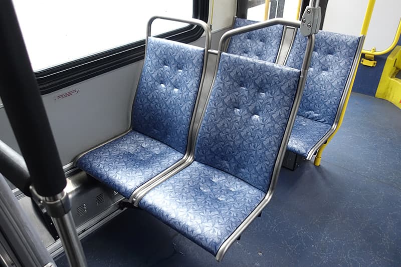 シアトルのメトロバスの座席