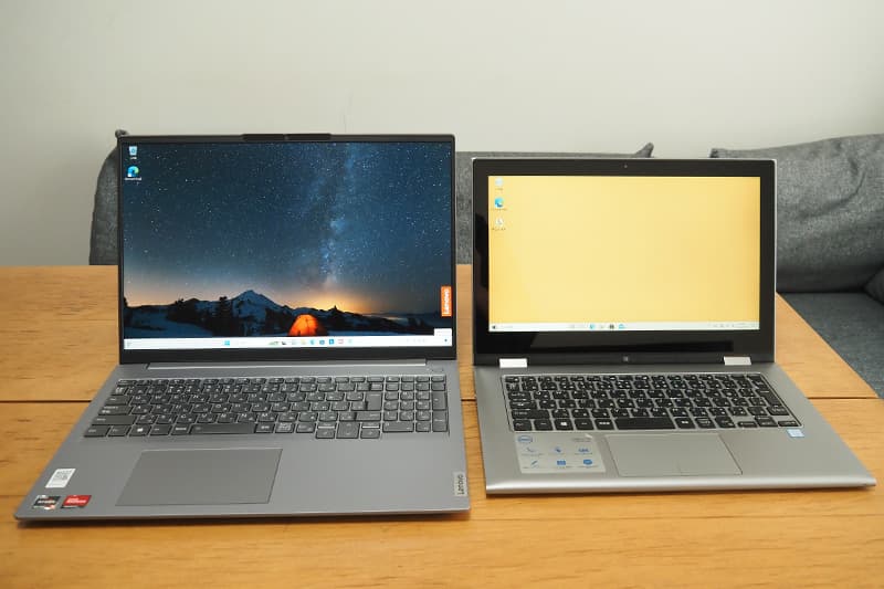 Lenovo ThinkBook 16 Gen 6 AMDと13.3型のノートパソコンの比較