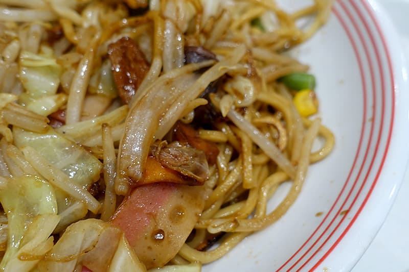 リンガーハットの焼きそばの麺