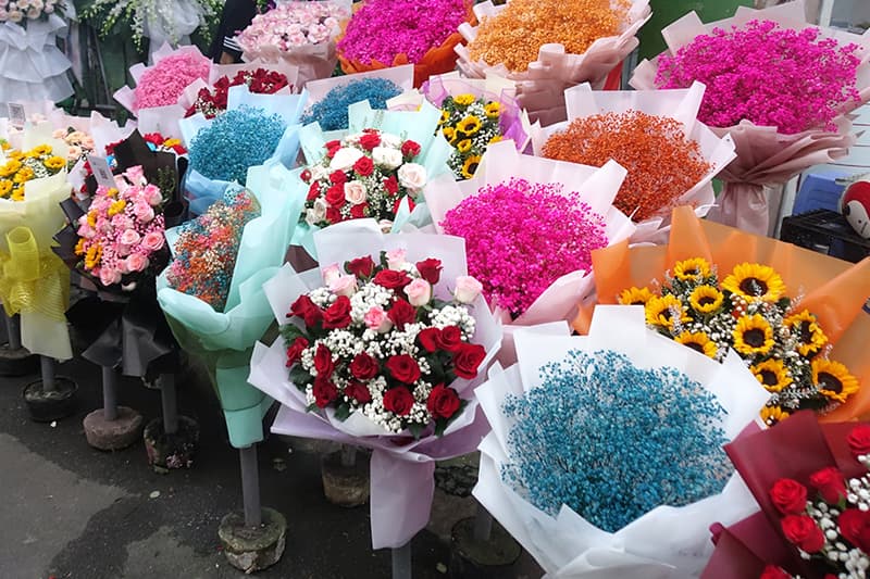 ホーティーキー市場の花屋