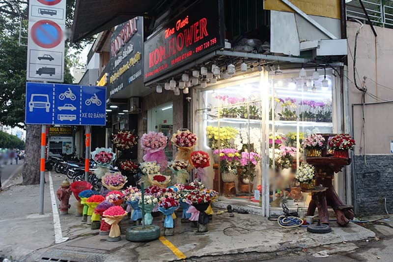 ホーティーキー市場の花屋