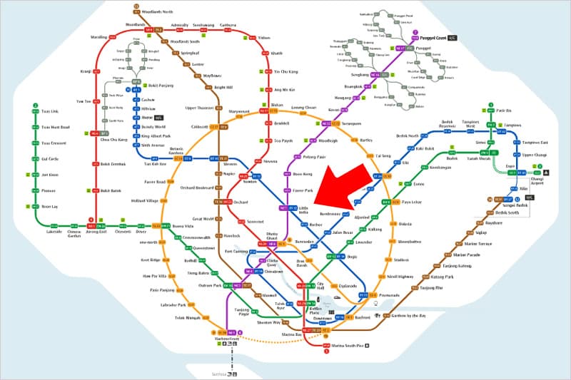 MRTの路線図