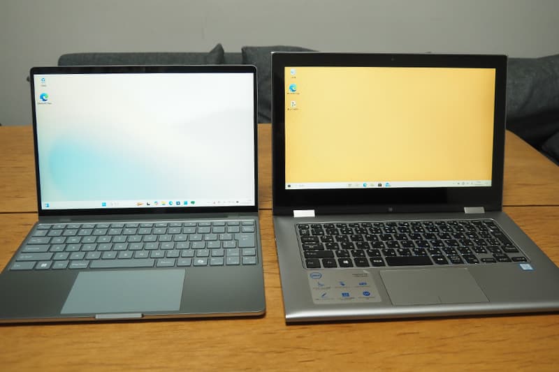 富士通 FMV Note Cと13.3型のノートパソコンの比較