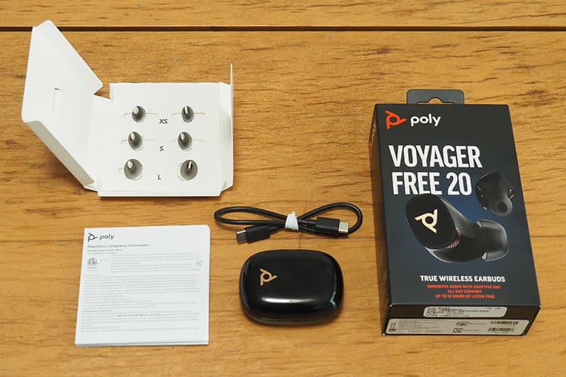 Poly Voyager Free 20の同梱物