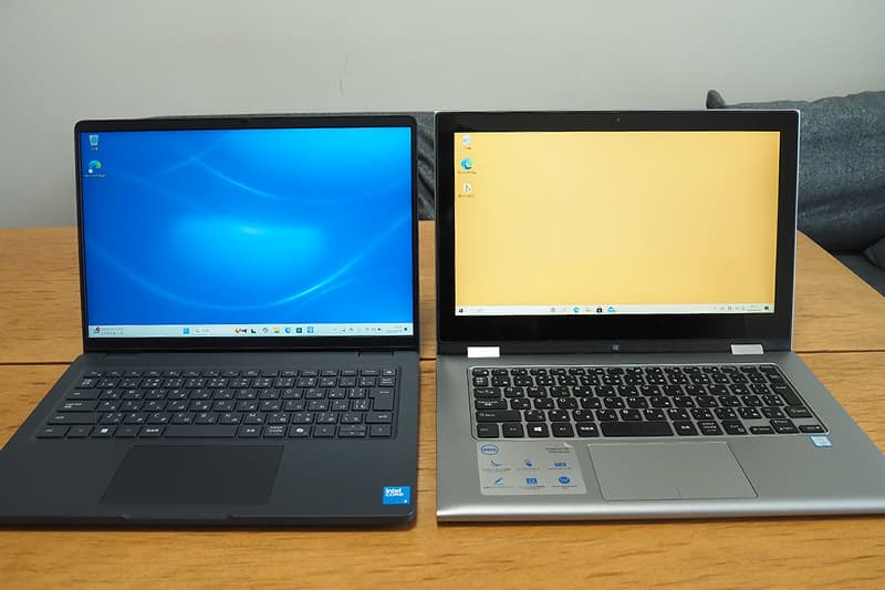 Dell Pro 14 PC14250と13.3インチノートパソコンの比較