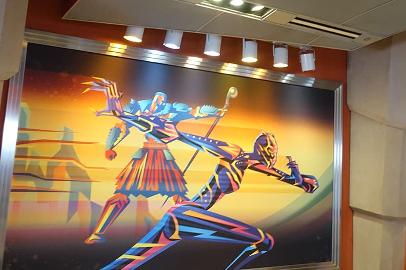 スターライナー・ダイナーのマーベルの壁画