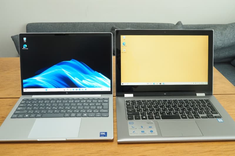 HP EliteBook 8 G1i 13と13.3インチのノートパソコンの比較