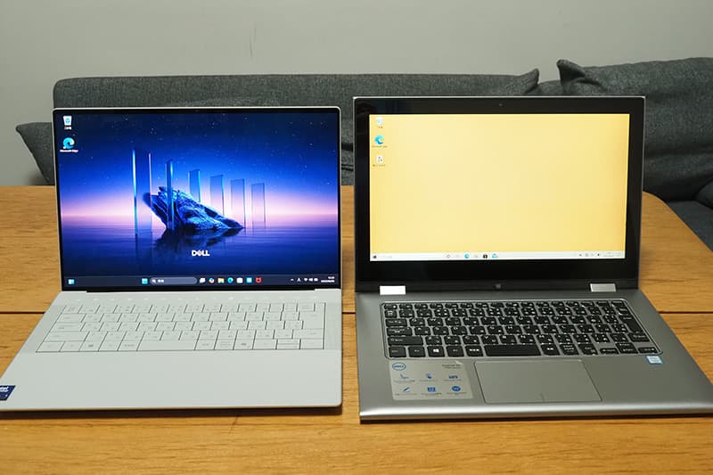 Dell 14 Premium DA14250と13.3インチノートパソコンの比較