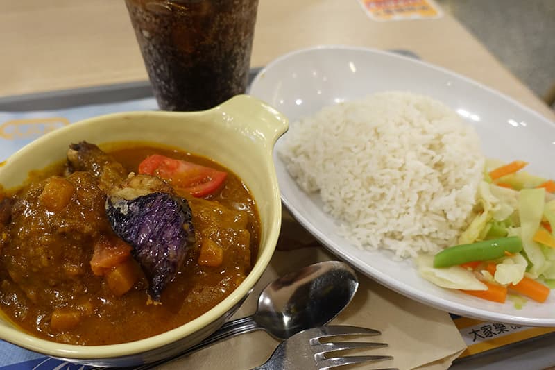 香港の大家楽のカレー