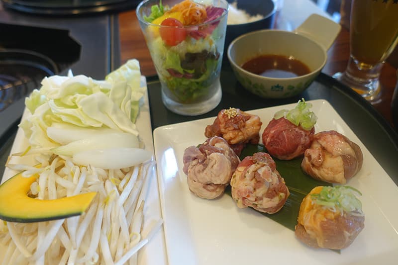 サッポロビール園のライラックの6種味付けラムジンギスカン食べくらべランチ