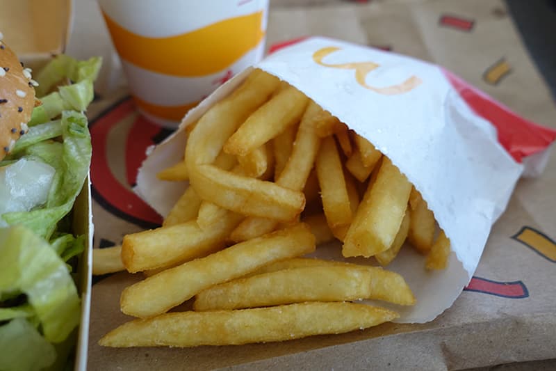 オーストラリアのマクドナルドのフライドポテト