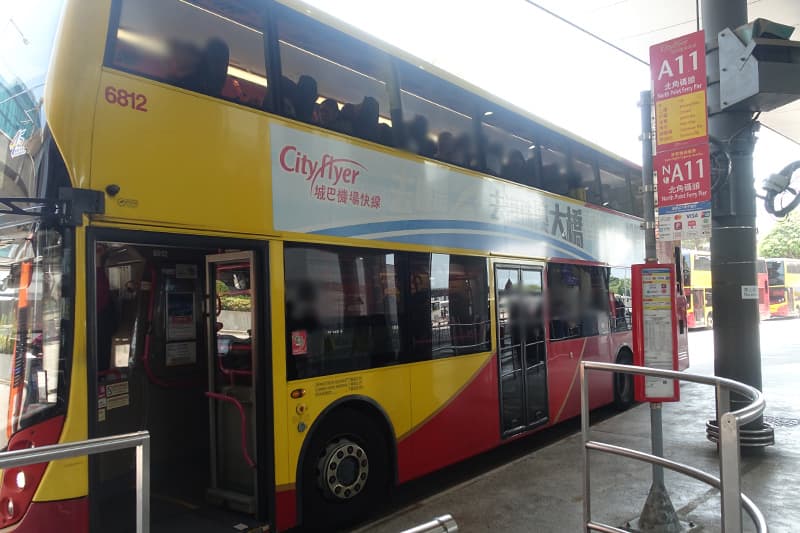 香港エアポートバスの乗り場