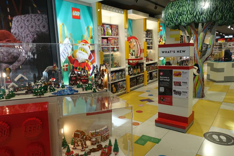 シドニーのレゴストア ピットストリートモールの店内