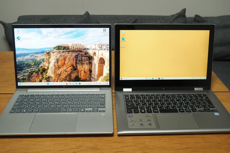 HP EliteBook 6 G1a 14と13.3インチのノートパソコンの比較
