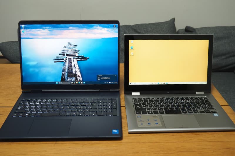 Alienware 16 Aurora AC16250と13.3インチノートパソコンの比較