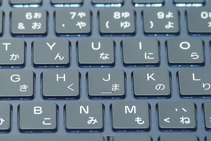 Alienware 16 Aurora AC16250のキーストローク