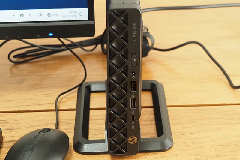 HP EliteDesk 8 Mini G1a Desktop PCの端子