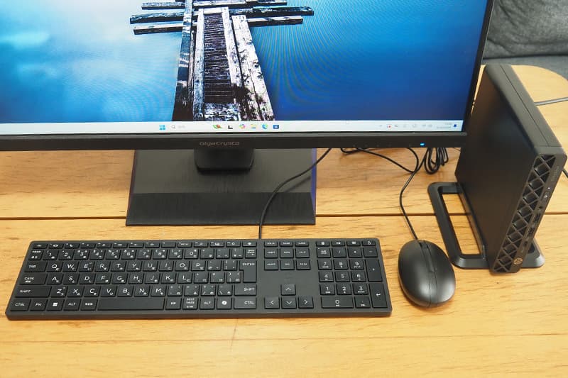 HP EliteDesk 8 Mini G1a Desktop PCのマウスとキーボード