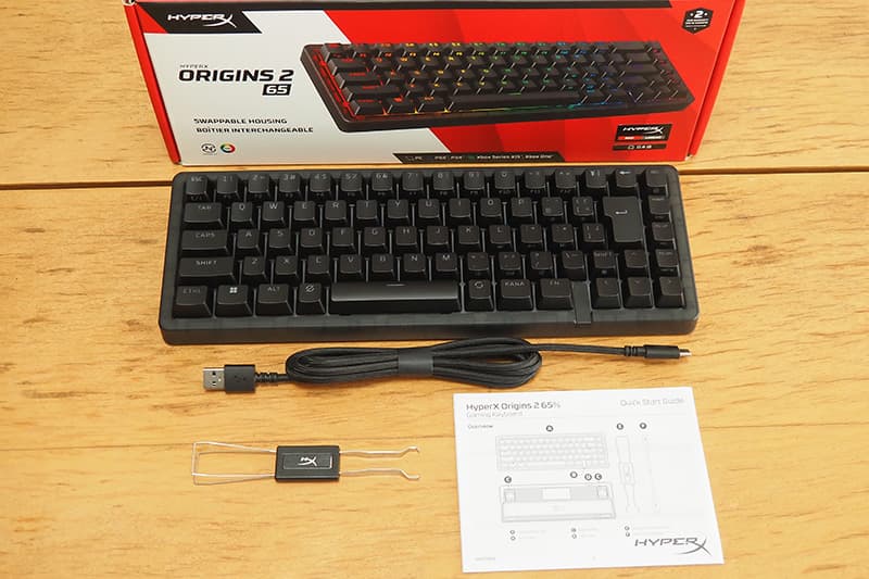 HyperX Origins 2 65の同梱物