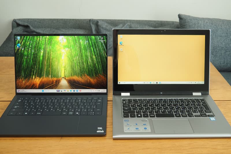 Dell XPS 14 DA14260と13.3インチノートパソコンの比較