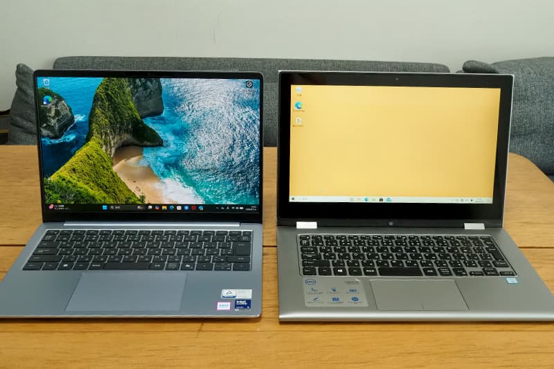 Dell 14S(DS14260)と13.3インチノートパソコンの比較