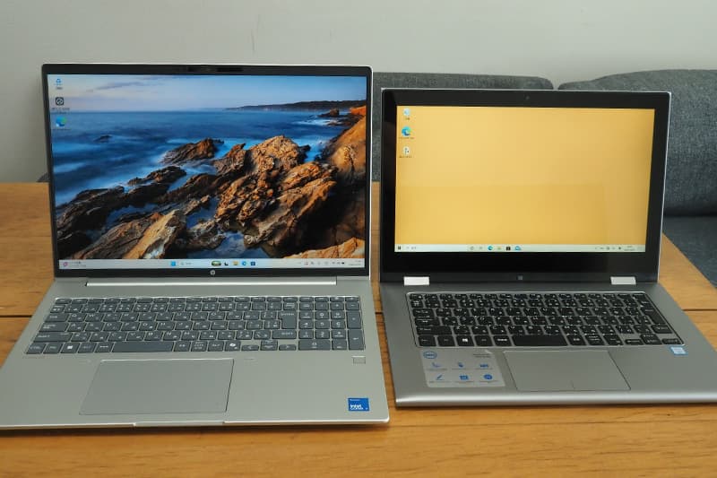 13.3インチのノートパソコンとHP ProBook 4 G2i 16 AI PCを比較
